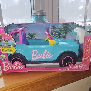 Barbie Remote Control SUV Toy - Blue & Pink